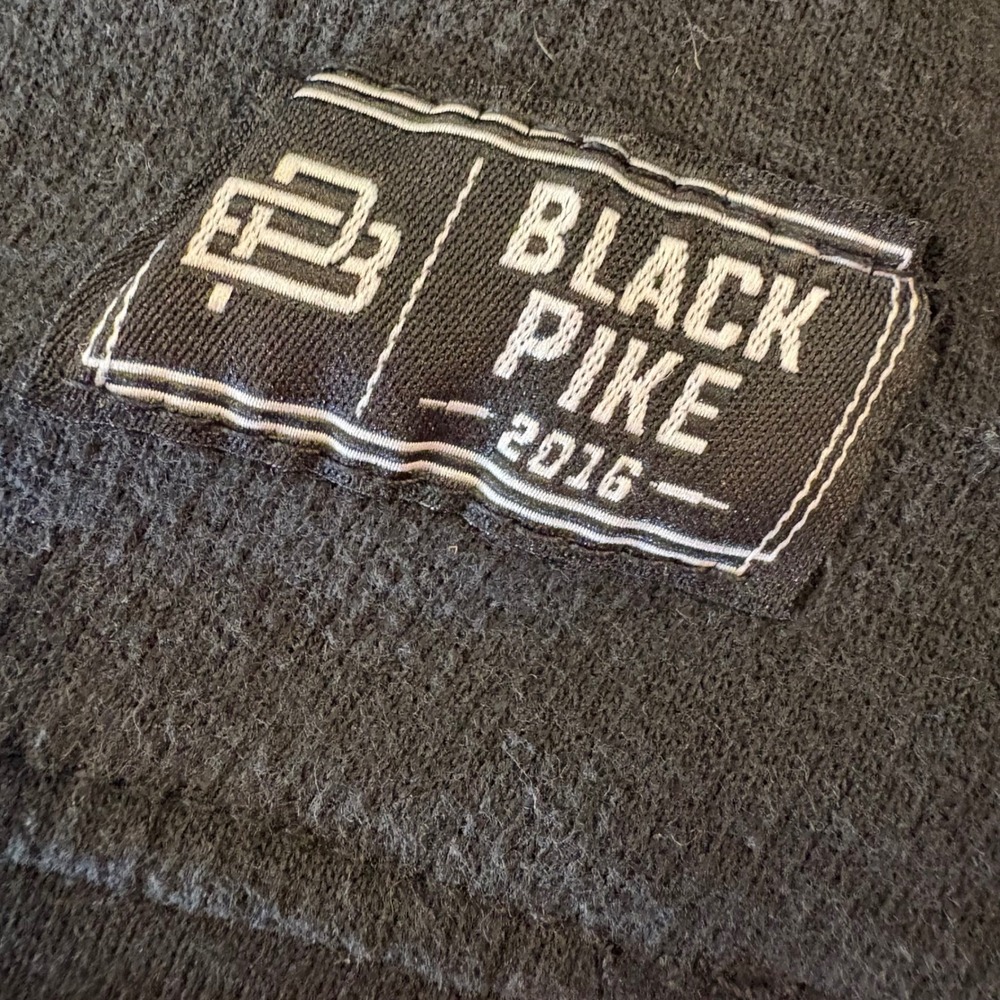 Black‎ Pike Iconic Embroidered Bunny Graphic Hoodie Sweatshirt Mens Size XL - Picture 3 of 7
